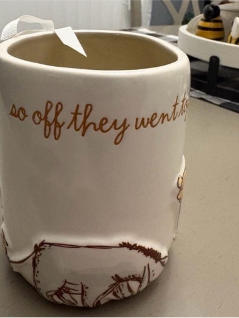 Rae Dunn Winnie the Pooh 100 Years Anniversary Ceramic Mug - Picture 2 of 3